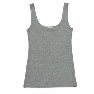 All things golden gray luxe rib tank top